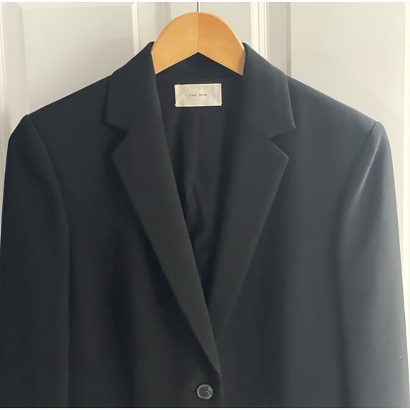 THE ROW Olsen Twins Single-Breasted Two Button Jacket Blazer Longline Sz 2 - Picture 3 of 10